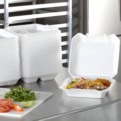 MM 3-Compartment Foam Hinged Lid Container by Hefty (125 ct.)