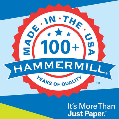 Hammermill Printer Paper, Multipurpose Inkjet Paper 24 lb, 8.5 x 11 - 5 Ream (2,500 Sheets) - 96 Bright, Made in the USA, 105050C