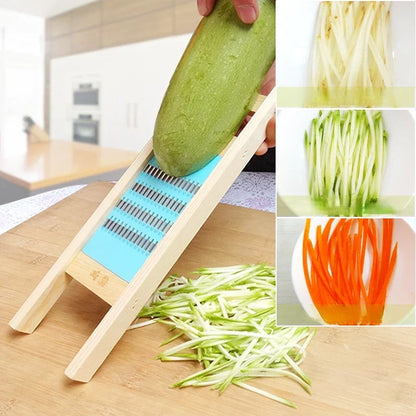 Wooden Vegetable Grater Potato Slicer Household Vegetable Fruit carrot Chipper Kitchen Shredder Peeler