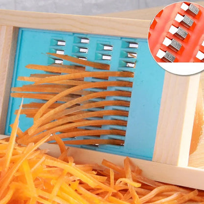 Wooden Vegetable Grater Potato Slicer Household Vegetable Fruit carrot Chipper Kitchen Shredder Peeler