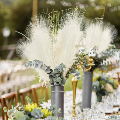 Artificial Fluffy Pampas Grass Bouquet Wedding Party Decoration Flowers Room Home Decor Flower